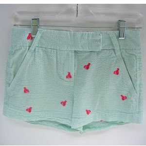 J.Crew Women's Seersucker Lobster Shorts Size 00